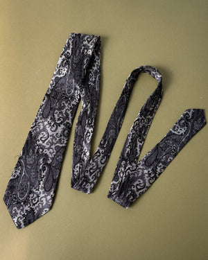 80s Versace Paisley Silk Tie