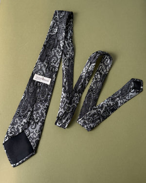 80s Versace Paisley Silk Tie