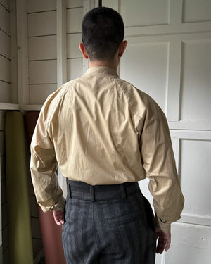 80s Versace Beige Cotton Shirt | L