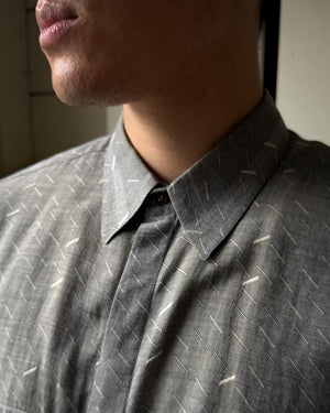 80s Versace Light Gray Shirt | L