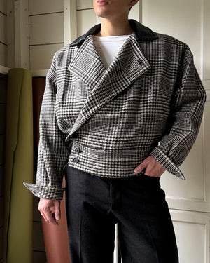80s Versace Houndstooth Jacket | M-L