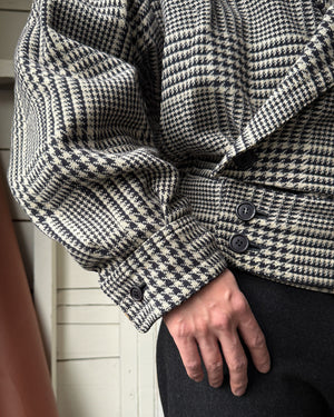 80s Versace Houndstooth Jacket | M-L
