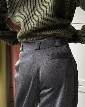 80s Versace Silky Striped Pants | 32x29