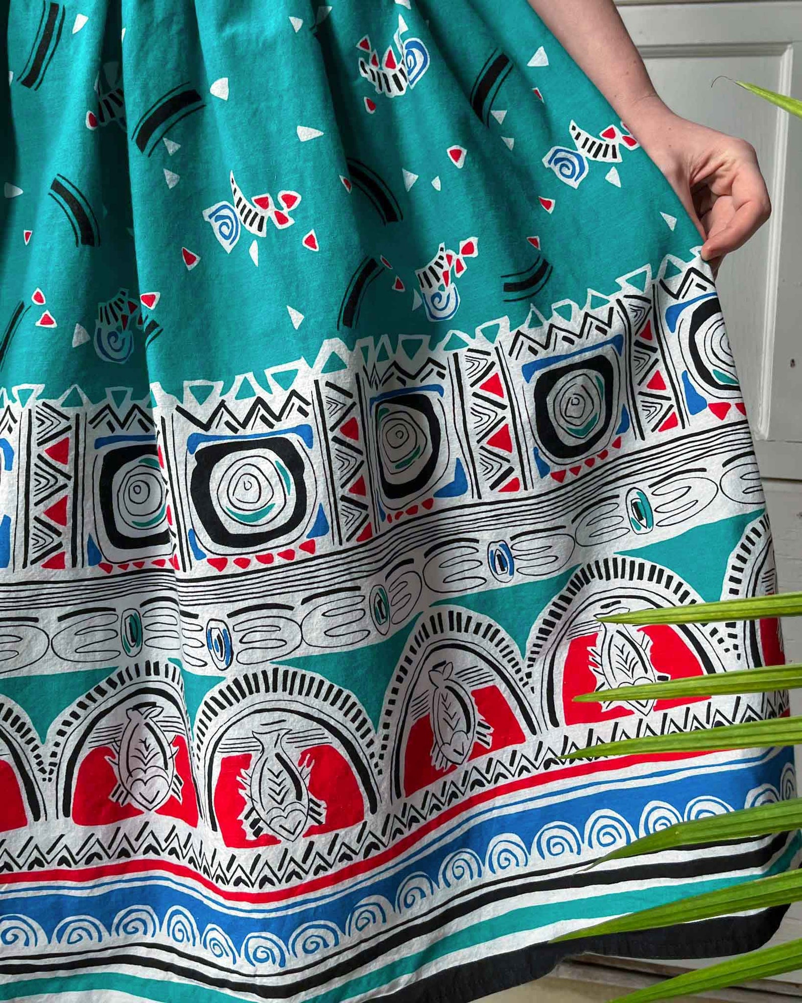 80s Victor Costa Off-Shoulder Dress