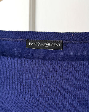 80s YSL Boatneck Sweatshirt | S