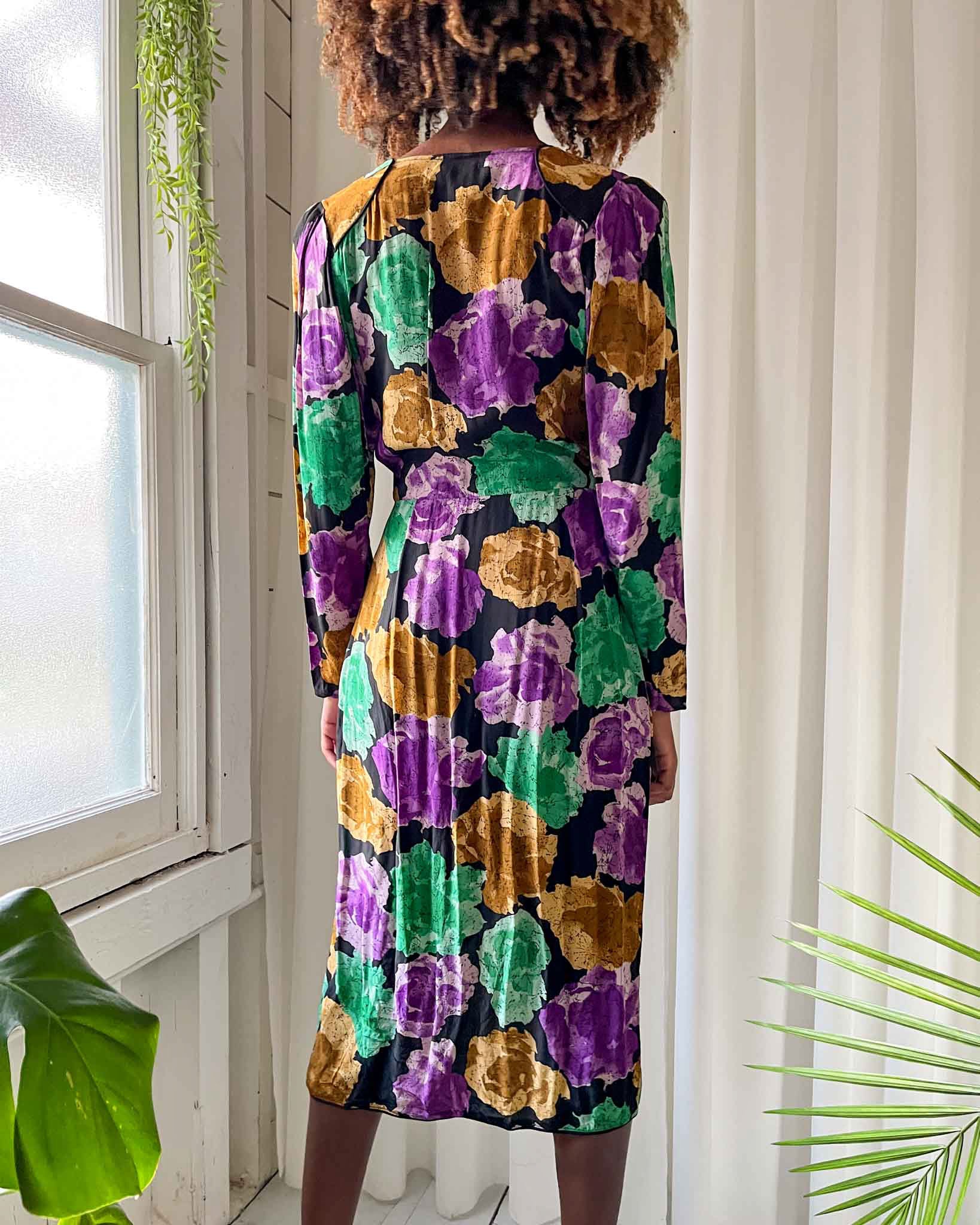 80s Floral Wrap Dress | S-M 80s Floral Wrap Dress | S-M