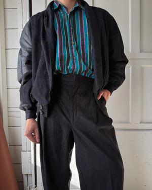 80s Retro Black Suit | 32x28