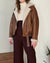 90s Shearling Bomber Jacket | M-L