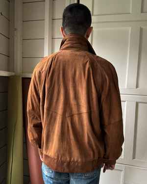 80s Double Collar Suede Jacket | L-XL