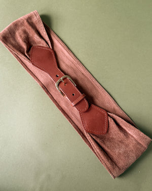 80s Suede & Leather Belt