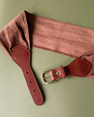 80s Suede & Leather Belt