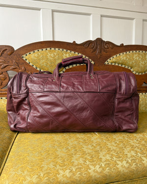 80s Patchwork Leather Duffle