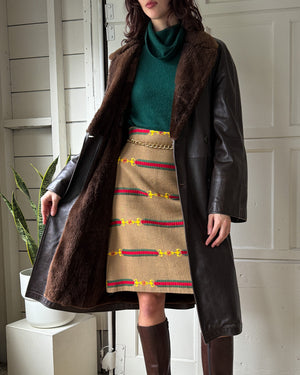 70s Gucci Horsebit Wool Skirt | M