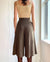 80s Brown Wool Culottes | S