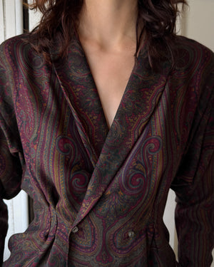 80s Ralph Lauren Paisley Blouse | S-M