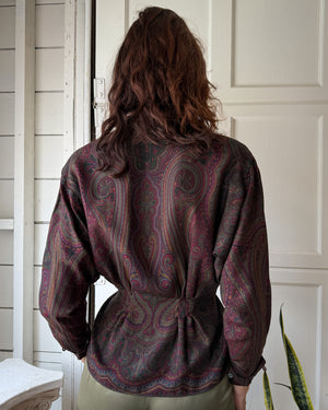 80s Ralph Lauren Paisley Blouse | S-M