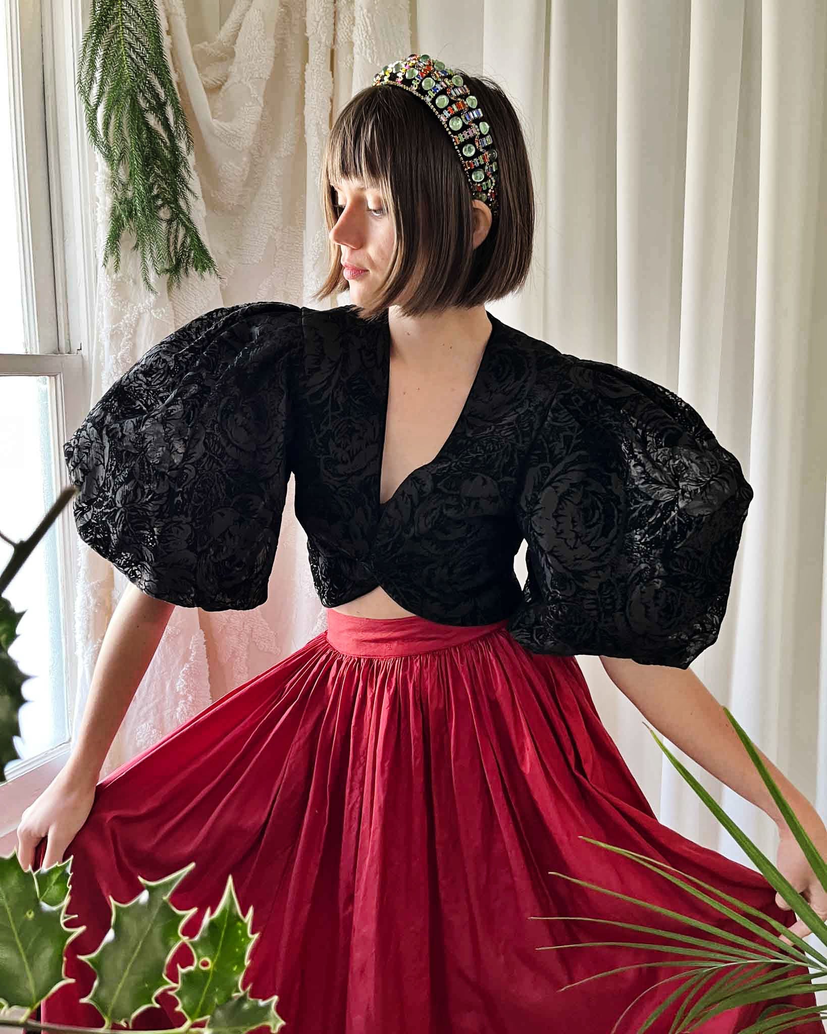 80s Puff Sleeve Bolero Lucky Vintage