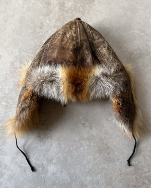 90s Fox Fur Trapper Hat