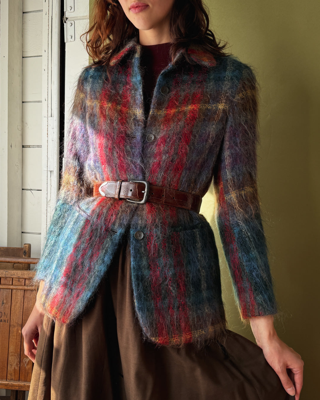 90s Ann Freedburg Mohair Jacket | S-M