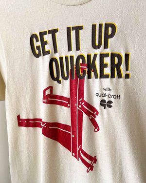 80s "Get It Up Quicker" T-Shirt | S