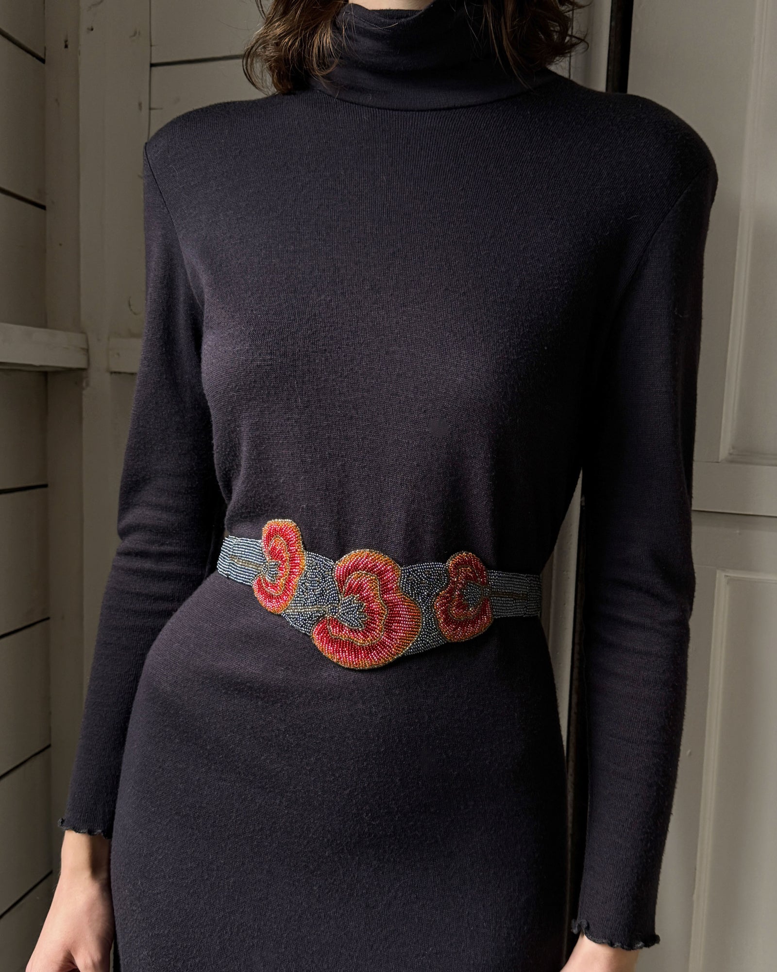 80s Glass Beaded Belt