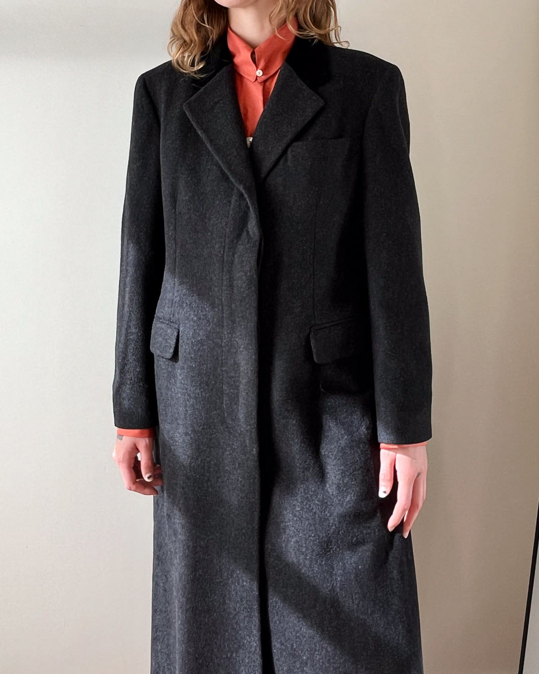 80s Brooks Brothers Tailored Overcoat | M