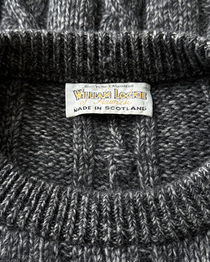 80s Gray Cashmere Sweater | L