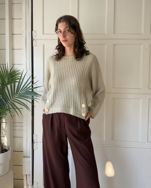 80s Italian Mohair Sweater | M-L