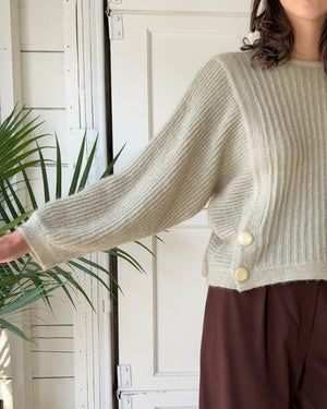 80s Italian Mohair Sweater | M-L