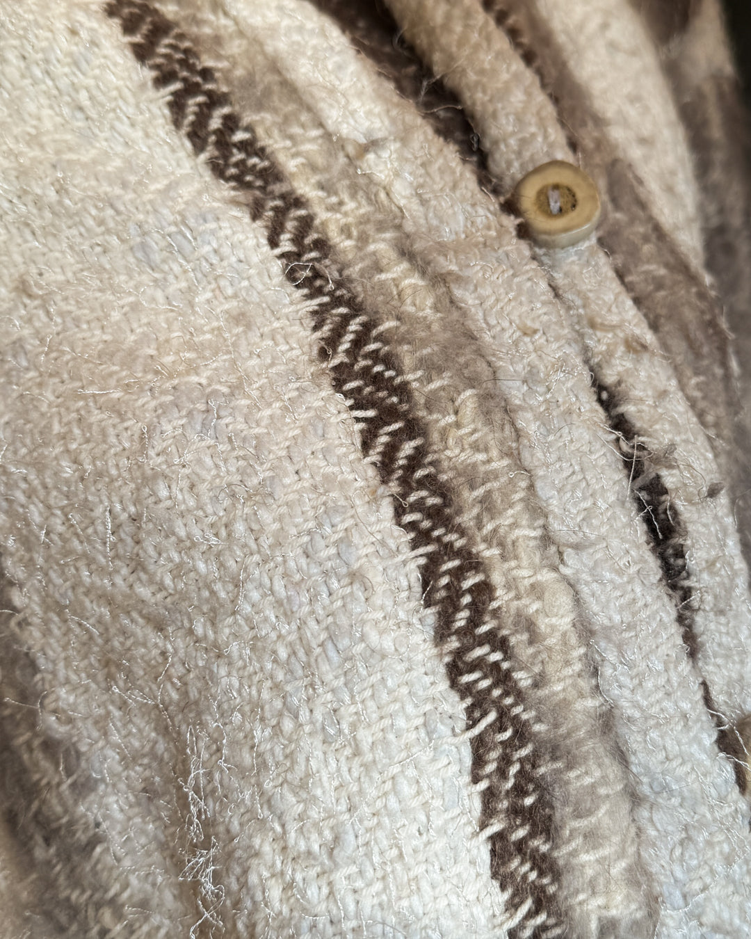 80s Artsy Woven Cardigan | M-L