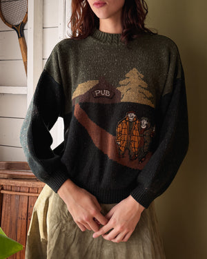 90s Pub Buddies Sweater | L