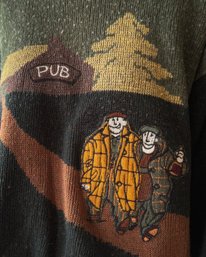 90s Pub Buddies Sweater | L