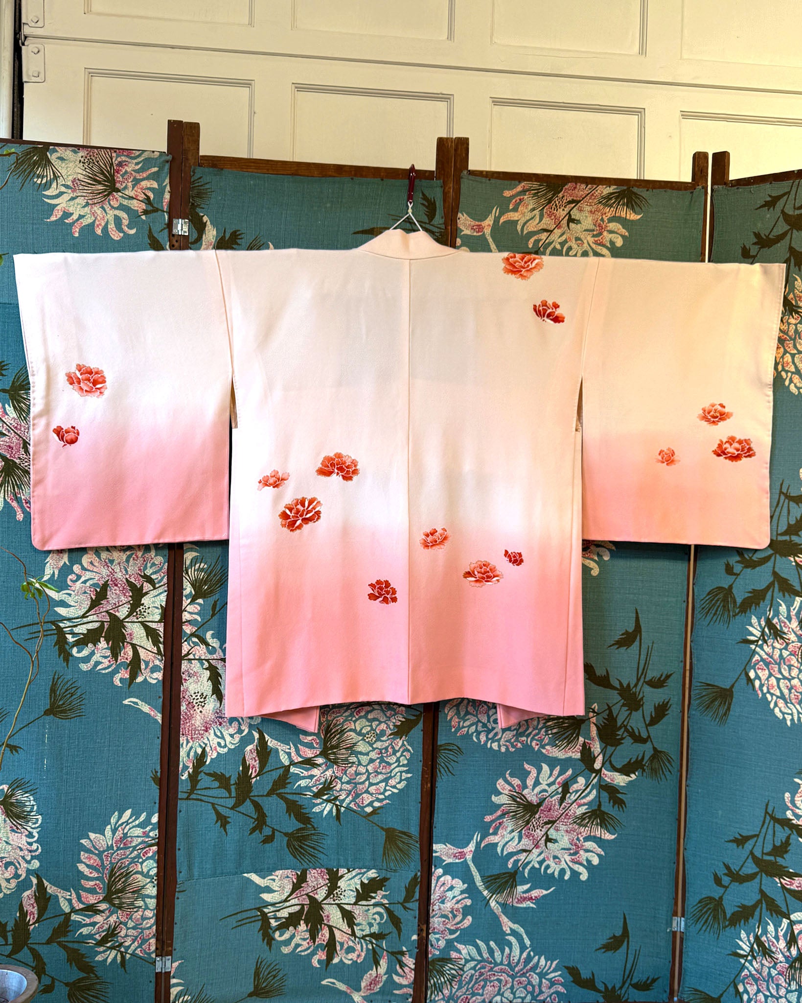 80s Silk Haori Kimono | S-L