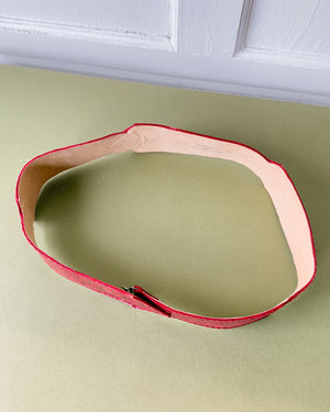 60s Red Snakeskin Belt