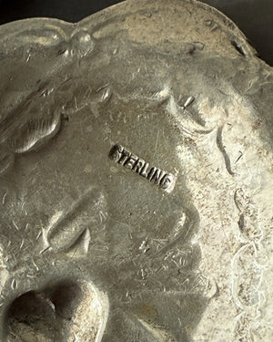 Sterling Heart Concho Earrings