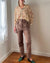 80s Taupe Suede Pants | M