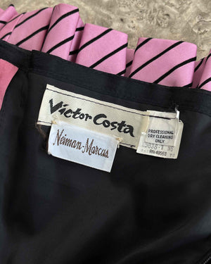80s Victor Costa Strapless Dress