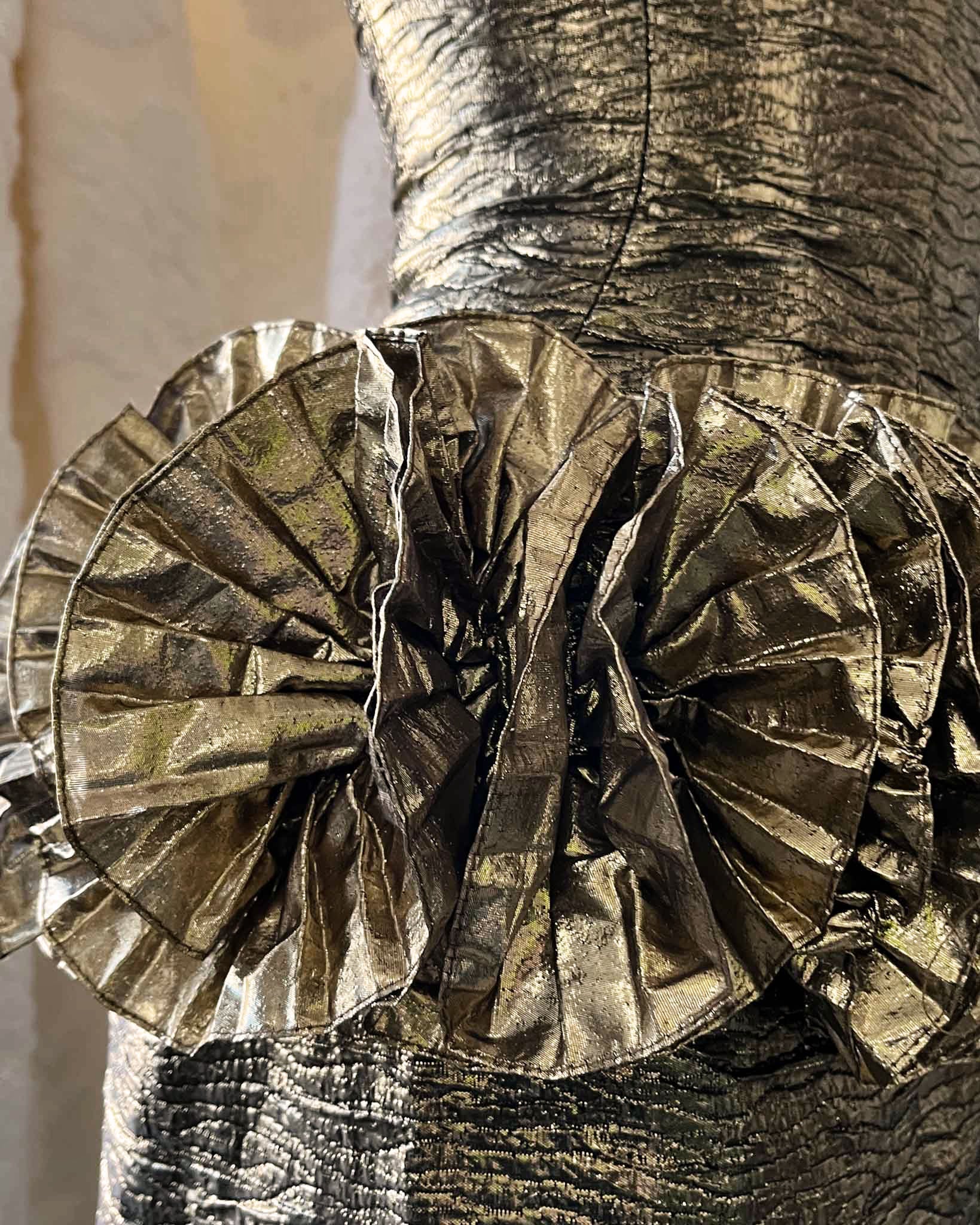 80s Victor Costa Metallic Dress | Xs-S 80s Victor Costa Metallic Dress | Xs-S