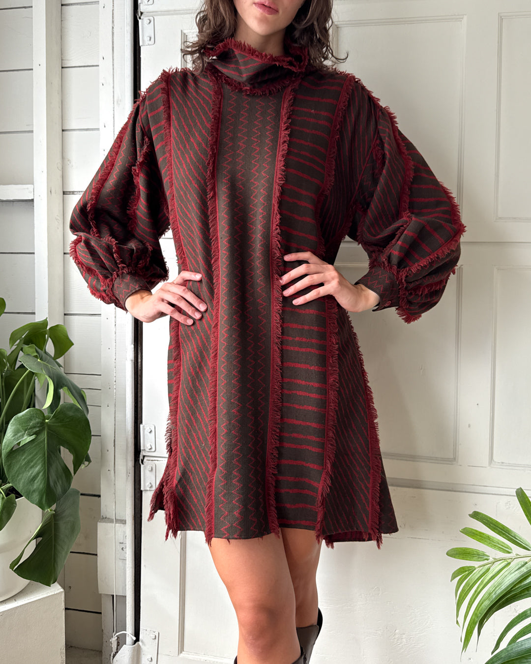1982 Issey Miyake Mudcloth Dress | S-M