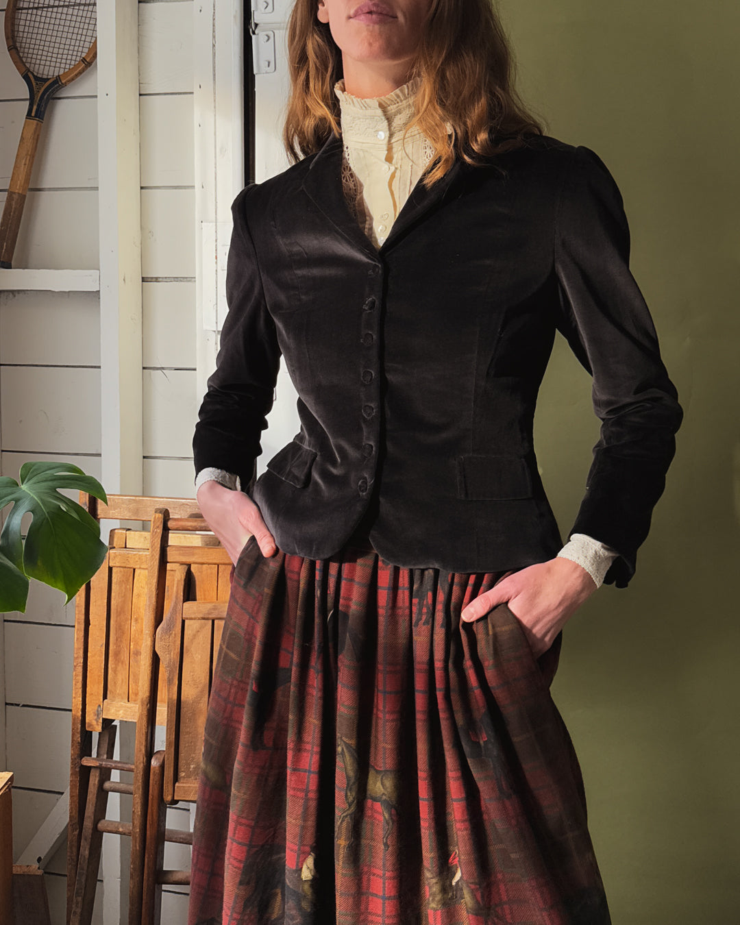 90s Ralph Lauren Velvet Jacket | M