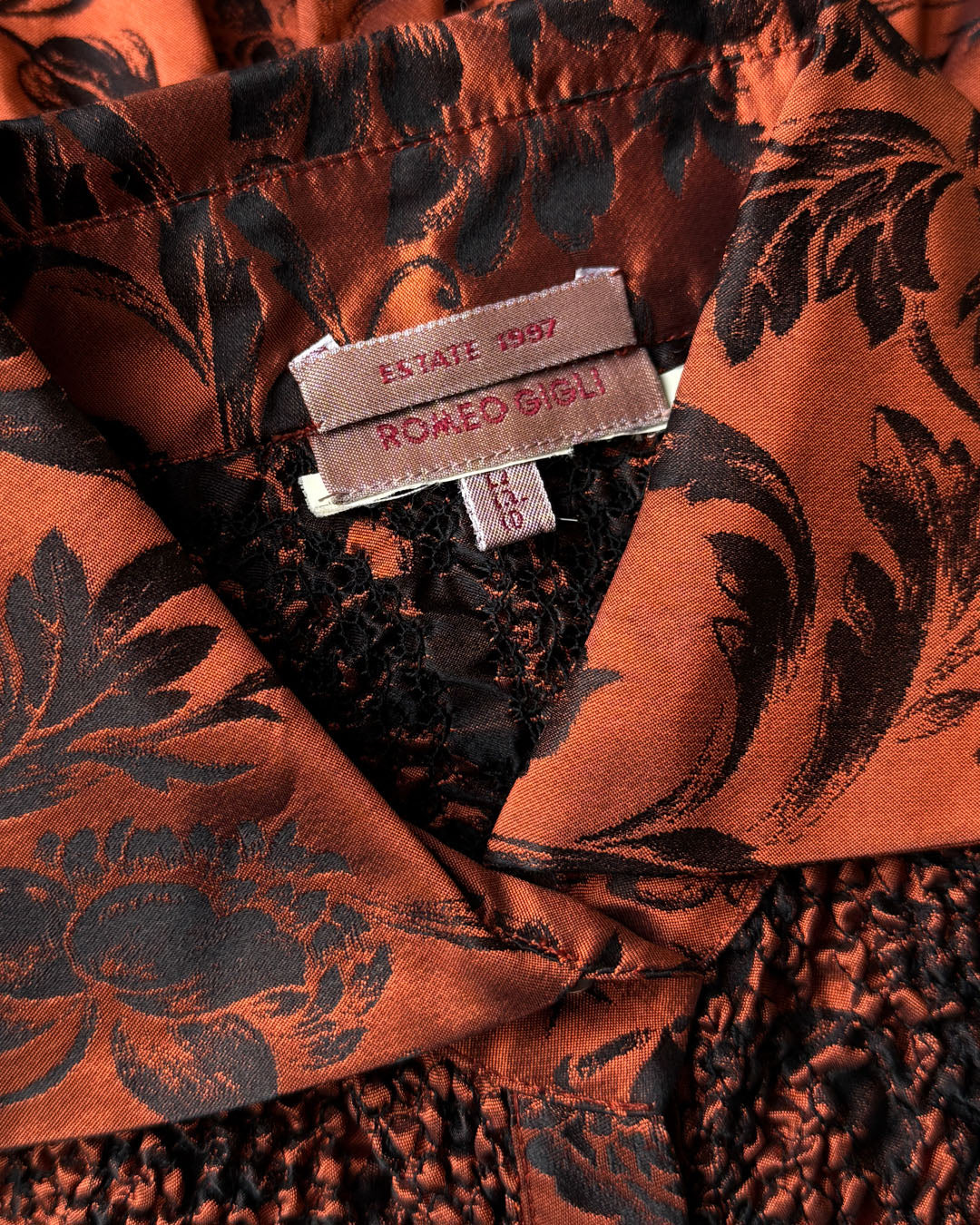 1997 Romeo Gigli Textured Silk Top | S