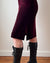 90s Anna Sui Burgundy Velvet Dress | M