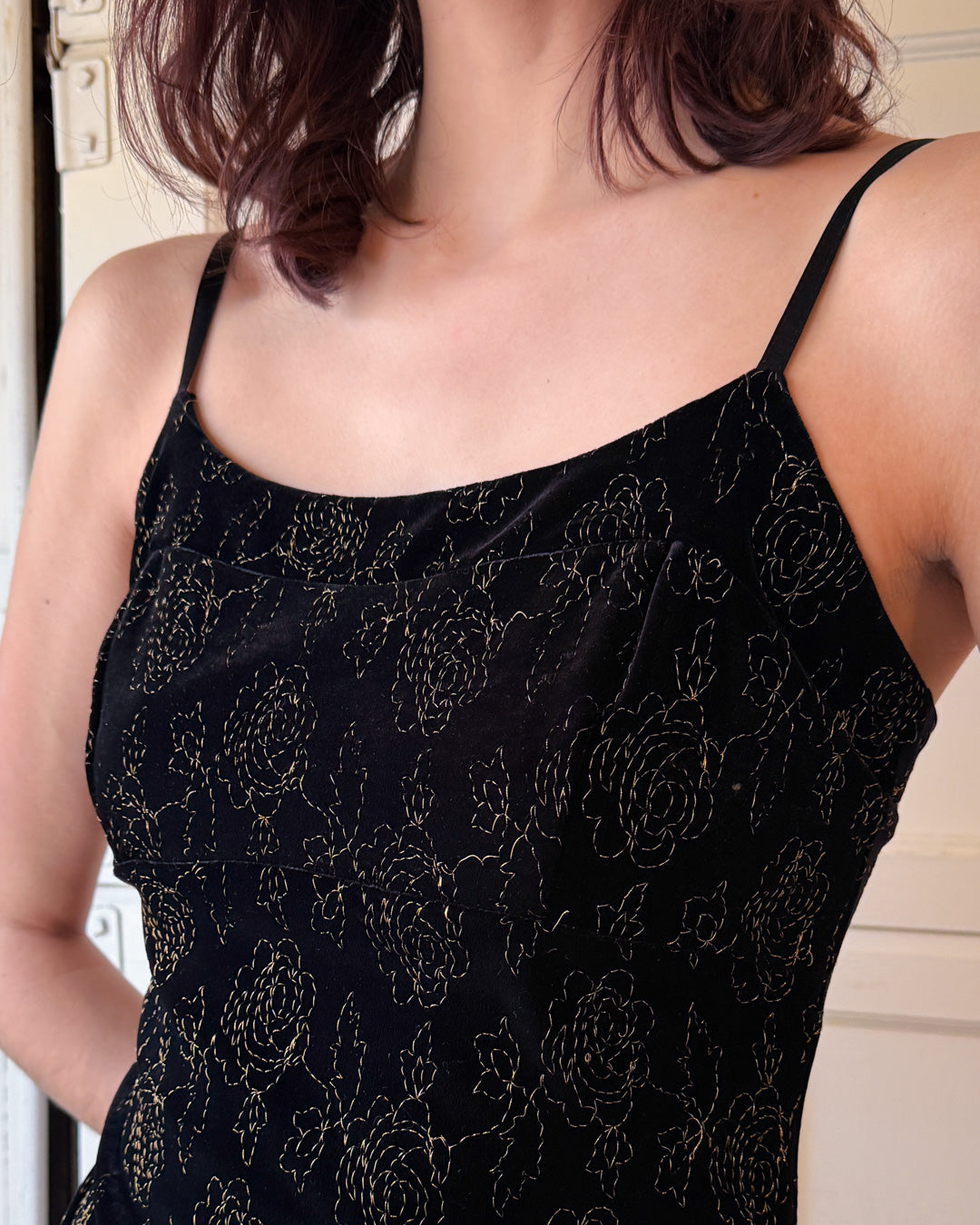 90s Betsey Johnson Velvet Gown | M-L - Lucky Vintage 90s Betsey Johnson Velvet Gown | M-L - Lucky Vintage