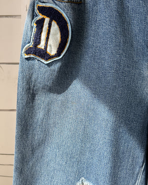 90s DKNY Distressed Patch Jeans | M
