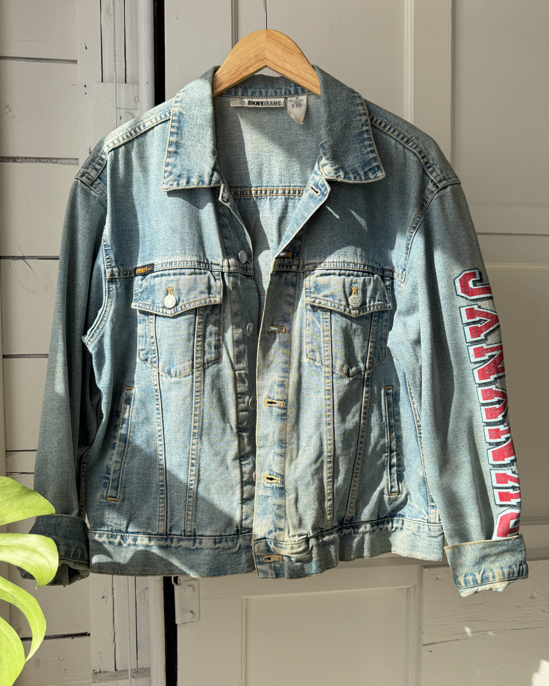 90s DKNY Logo Denim Jacket | M - Lucky Vintage