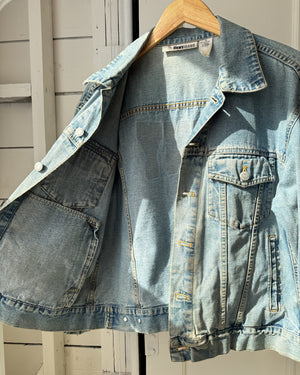 90s DKNY Logo Denim Jacket | M