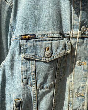 90s DKNY Logo Denim Jacket | M