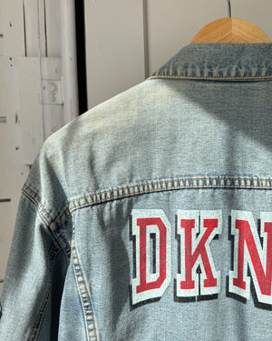 90s DKNY Logo Denim Jacket | M