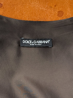 90s D&G Herringbone Vest | M