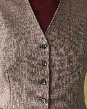 90s D&G Herringbone Vest | M